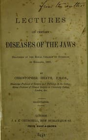 Tapa de Lectures on certain diseases of the jaws