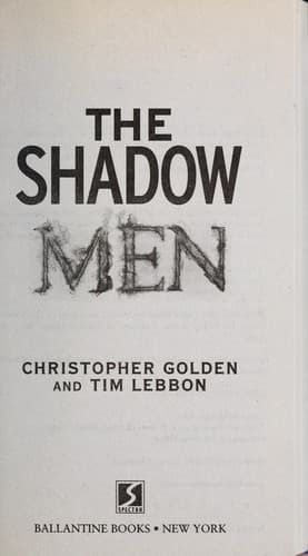 Tapa de The shadow men