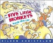 Tapa de Five little monkeys wash the car