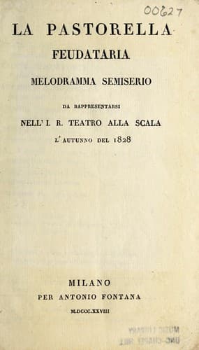 Tapa de La pastorella feudataria