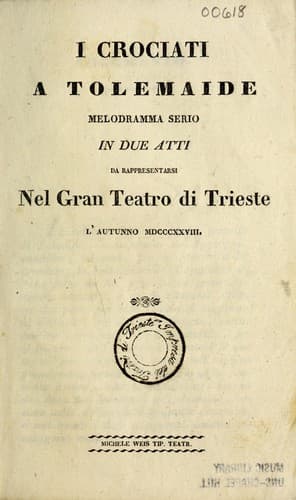 Tapa de I crociati a Tolemaide