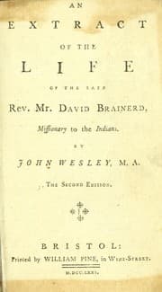 Tapa de An extract of the life of the late Rev. Mr. David Brainerd, missionary to the Indians