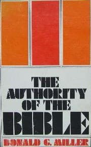 Tapa de The authority of the Bible