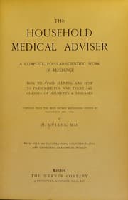 Tapa de The household medical adviser. A complete, popular-scientific work of reference ... compiled from the most recent recognised system of prevention and cure ... with over 320 illustrations, coloured plates and unfolding anatomical models