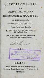 Tapa de C. Julii Caesaris De bello Gallico et civili commentarii