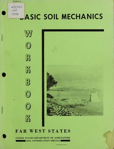 Tapa de Soil mechanics test data