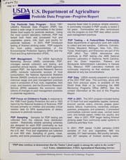 Tapa de Pesticide data program