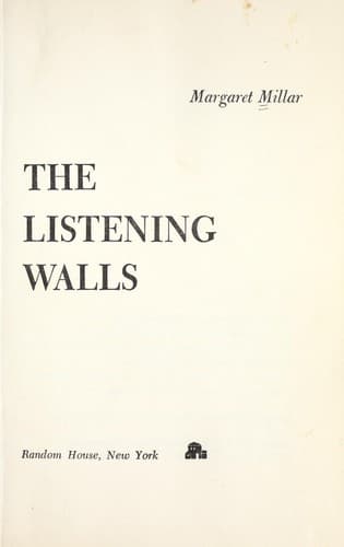 Tapa de The listening walls