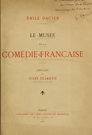 Tapa de Le musée de la Comédie-française, 1680-1905