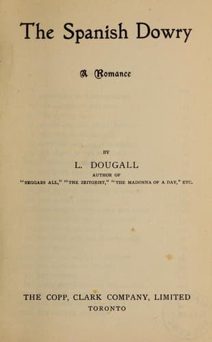 Tapa de The Spanish dowry
