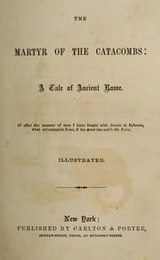 Tapa de The martyr of the catacombs