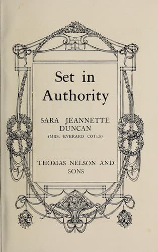 Tapa de Set in authority