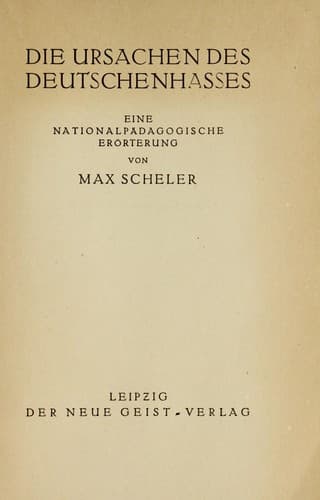 Tapa de Die Ursachen des Deutschenhasses