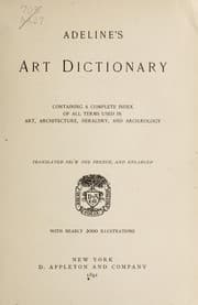 Tapa de Adeline's art dictionary