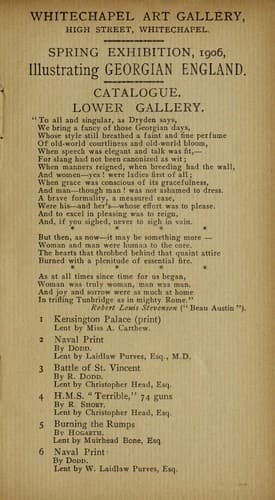 Tapa de Spring exhibition, 1906
