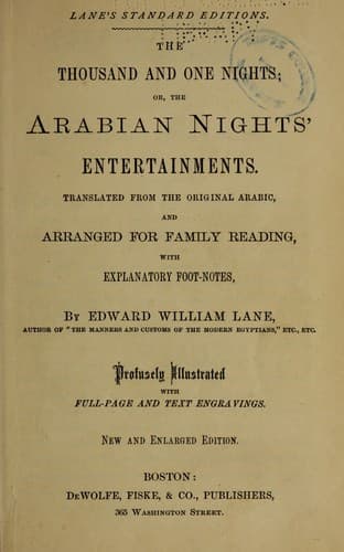 Tapa de The thousand and one nights