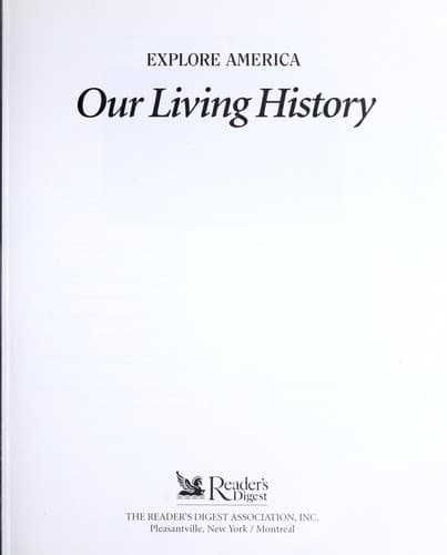 Tapa de Our living history
