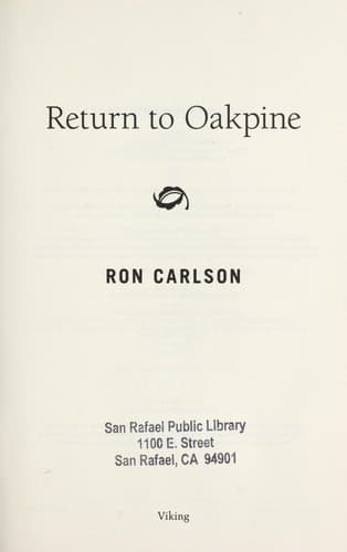 Tapa de Return to Oakpine