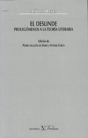Tapa de El deslinde: prolegomenos a la teoria literaria