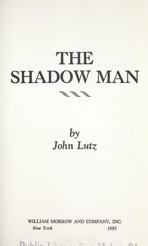 Tapa de The shadow man