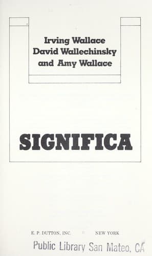 Tapa de Significa