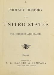Tapa de A primary history of the United States for intermediate classes