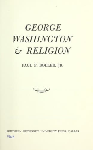 Tapa de George Washington & religion