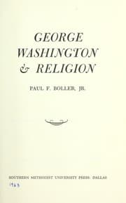 Tapa de George Washington & religion