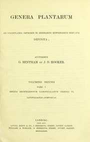 Tapa de Genera plantarum : ad exemplaria imprimis in Herbaris Kewensibus senata definita
