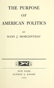 Tapa de The purpose of American politics