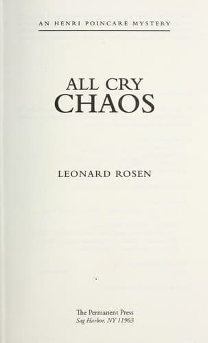 Tapa de All cry chaos