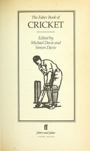 Tapa de The Faber book of cricket