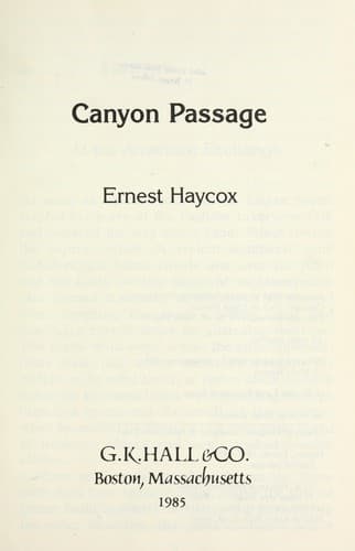 Tapa de Canyon passage