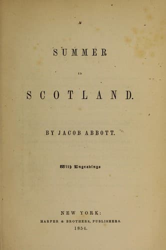 Tapa de A summer in Scotland
