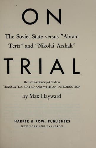 Tapa de On trial