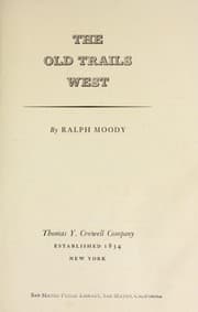 Tapa de The old trails west