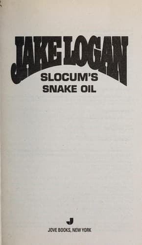 Tapa de Slocum's snake oil