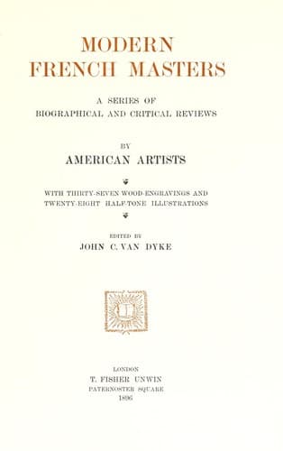 Tapa de Modern French masters