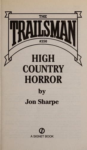 Tapa de High country horror