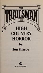 Tapa de High country horror