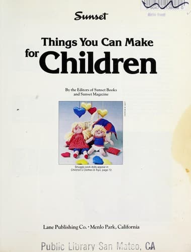 Tapa de Things you can make for children
