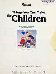 Tapa de Things you can make for children