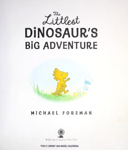 Tapa de The littlest dinosaur's big adventure
