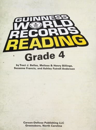 Tapa de Guinness world records reading