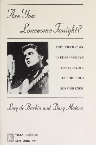 Tapa de Are you lonesome tonight?