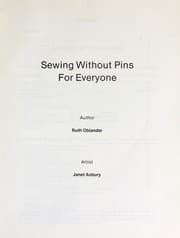 Tapa de Sewing without pins for everyone