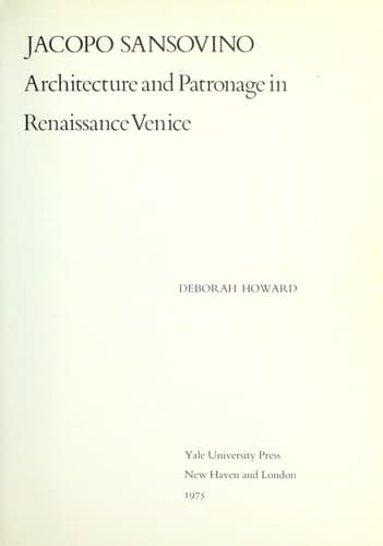 Tapa de Jacopo Sansovino