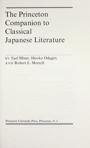 Tapa de The Princeton companion to classical Japanese literature