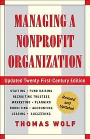 Tapa de Managing a nonprofit organization