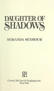 Tapa de Daughter of shadows